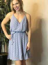 Load image into Gallery viewer, Blue Polka dot dress