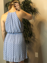 Load image into Gallery viewer, Blue Polka dot dress