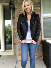 Load image into Gallery viewer, &quot;Vegan Leather&quot; 2 in 1 Jacket