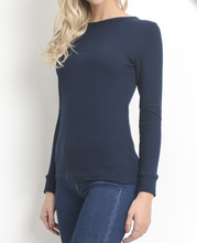 Load image into Gallery viewer, Long sleeve Waffle thermal tee