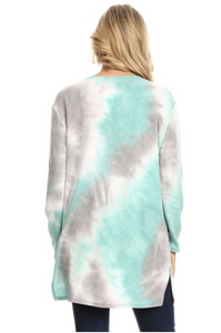 Jade Tie Dye Cardigan