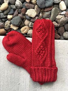 Fleece lined mittens (multiple colors)