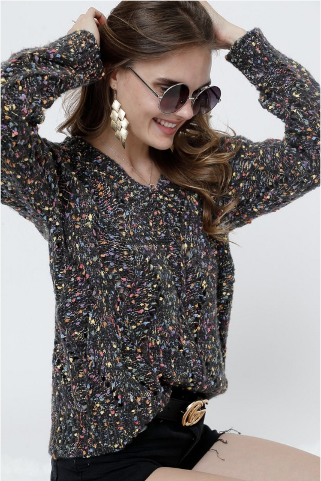 Northern Lights Confetti Sweater