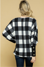 Load image into Gallery viewer, Party in Plaid Pullover Sweater