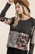 Load image into Gallery viewer, Patch Me Up Long Sleeve Top