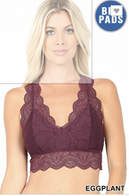 Load image into Gallery viewer, Eggplant Lace bra