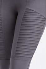 Load image into Gallery viewer, Moto Leggings in Charcoal