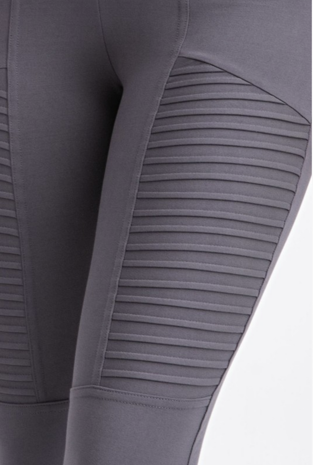 Moto Leggings in Charcoal