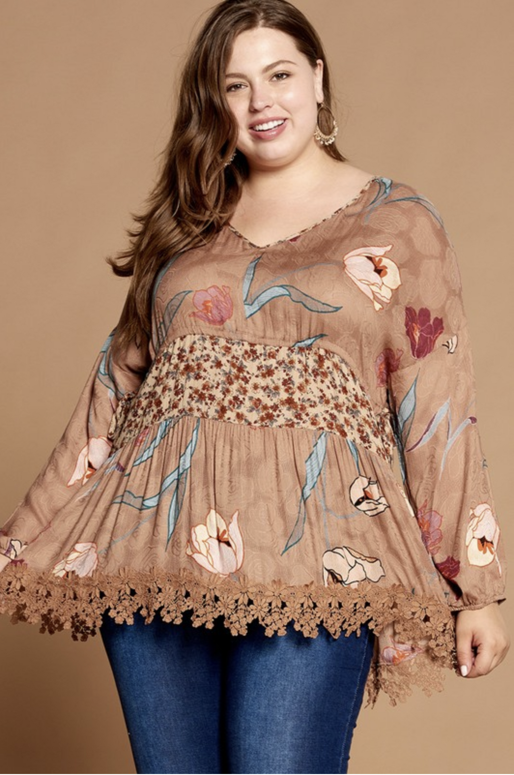 Autumn Sunrise Babydoll Tee
