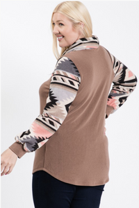 Desert Sands Cowl Neck Sweatshirt