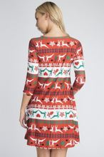 Load image into Gallery viewer, Joy To The World Swing Dress