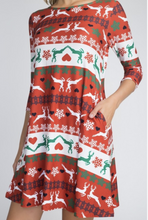 Load image into Gallery viewer, Joy To The World Swing Dress