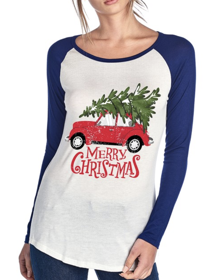 *Black Friday* Merry Christmas Raglan