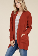 Load image into Gallery viewer, Rust Open Cardigan