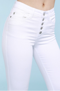 Spring In Your Step White Judy Blue Skinnies