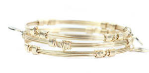 GOLD BANGLE STACKERS