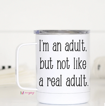 Load image into Gallery viewer, Travel mug with handle- multiple prints