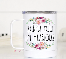 Load image into Gallery viewer, Travel mug with handle- multiple prints