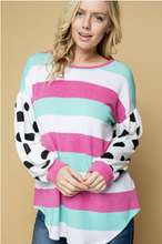 Load image into Gallery viewer, Springy Polka Long Sleeve Top