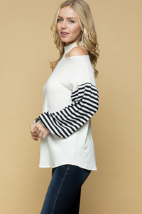 Gemini Long Sleeve Cut Out Top