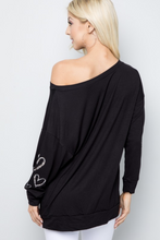 Load image into Gallery viewer, Chalky Hearts Off The Shoulder Top