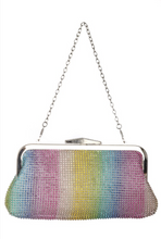 Load image into Gallery viewer, Rainbow Bright Rhinestone Clutch