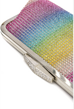 Load image into Gallery viewer, Rainbow Bright Rhinestone Clutch