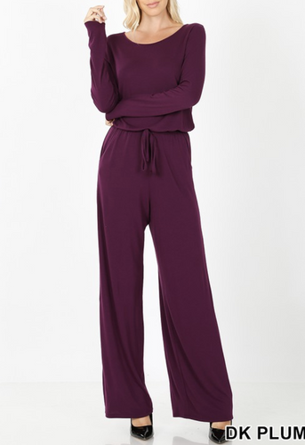 Dark Plum long jumpsuit
