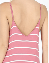 Load image into Gallery viewer, Charcoal stripe maxi dress