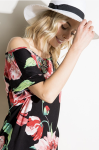 Fanciful Melody Drop Shoulder Top