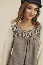 Load image into Gallery viewer, Take a Bite Out of Love Waffle Knit Tunic