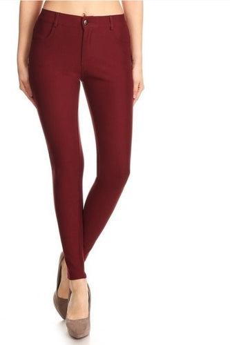 The Best Ponte Pants Ever in Wine