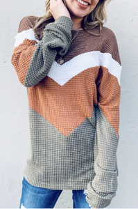 Easy Days Ahead Waffle Knit Top