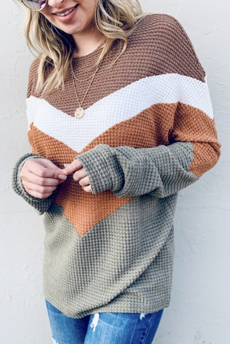 Easy Days Ahead Waffle Knit Top