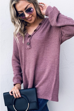 Load image into Gallery viewer, Easy Like Sunday Morning Long Sleeve Top