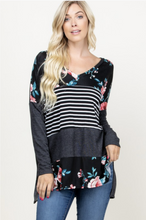 Load image into Gallery viewer, Frozen in Time Color Block Tee