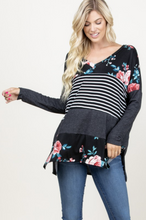 Load image into Gallery viewer, Frozen in Time Color Block Tee