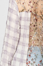 Load image into Gallery viewer, Lavender Fields Plaid Button Down Shirt