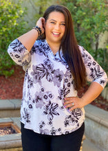 Load image into Gallery viewer, Midnight Melody Floral Tunic