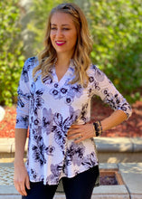Load image into Gallery viewer, Midnight Melody Floral Tunic