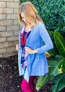 All For You Tiered Cardigan