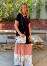 Load image into Gallery viewer, Striped Color Block Maxi Dress