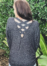 Load image into Gallery viewer, Midnight Lattice Hacci Long Sleeve Top