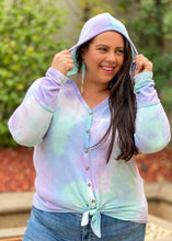 Load image into Gallery viewer, Sherbert Dreams Front Tie Hoodie
