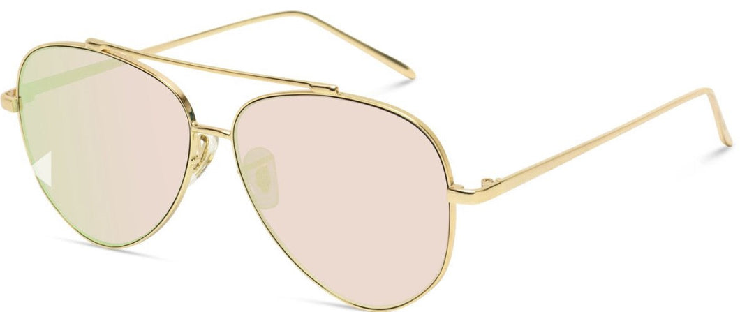 Women’s pink lens aviator