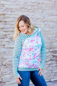 Spring Pattern Mix Double Hoodie