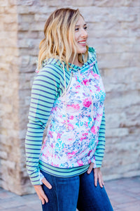 Spring Pattern Mix Double Hoodie