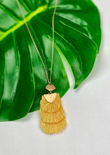 Load image into Gallery viewer, Tiered Fringe Pendant Necklace