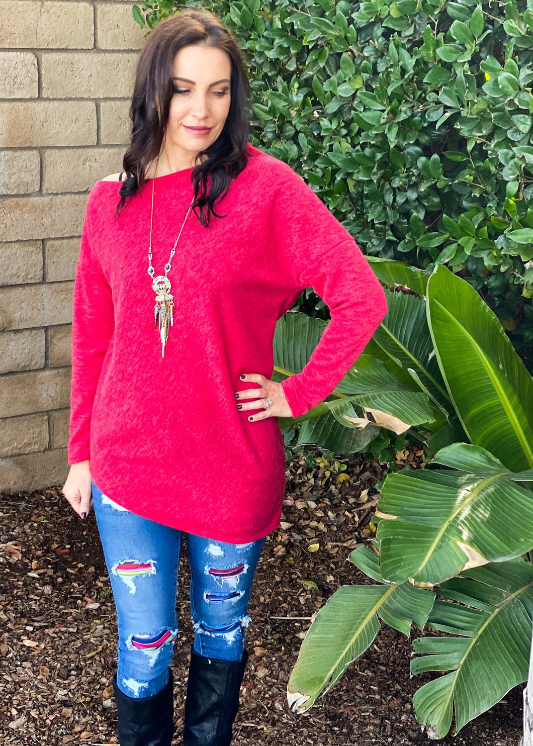 All Good Things Mohair Asymmetrical Tunic