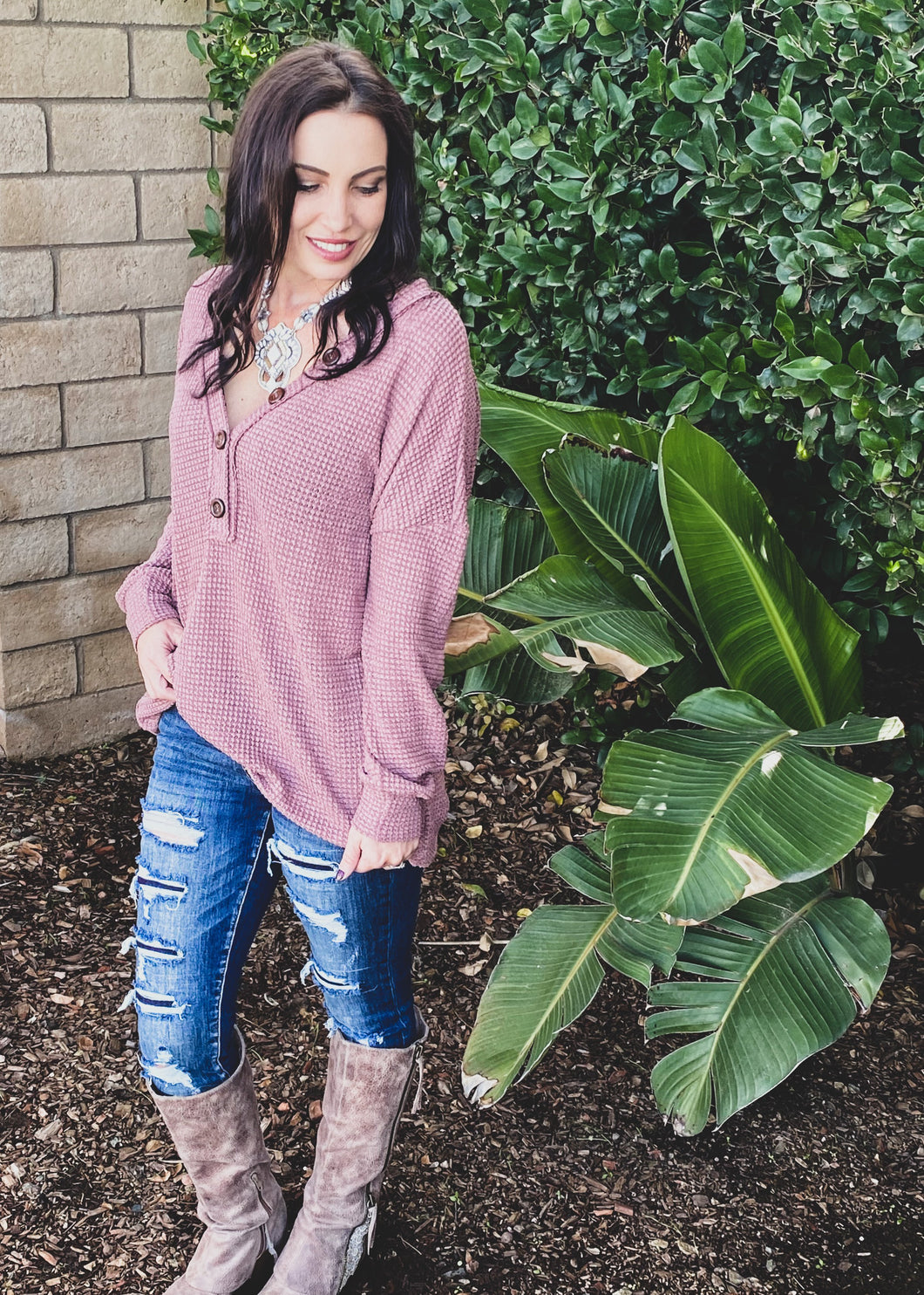 Easy Like Sunday Morning Long Sleeve Top